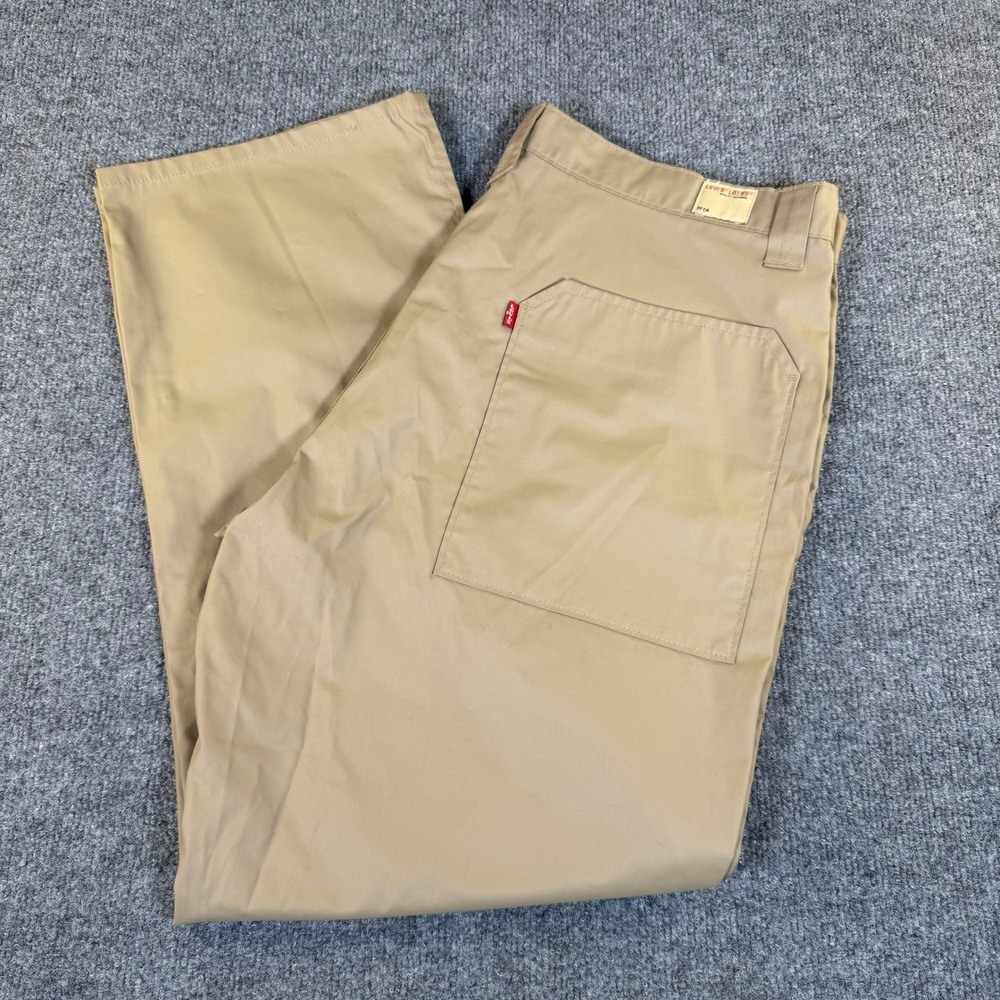 Levis Lot 53 Men Khaki Tan Workwear Straight Leg Pants 38x30 Utility Chino #3178